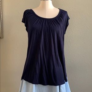 Loft, new with tags attached, navy knit top